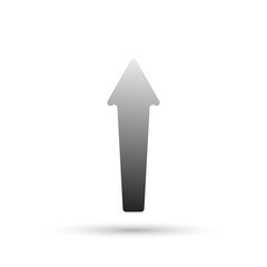 Creative arrows in simple flat style isolated on white background. Arrow icon for use in web, app, logo design.