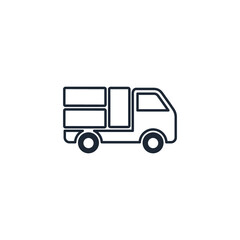truck icon delivery symbol design element