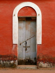 old door in town India