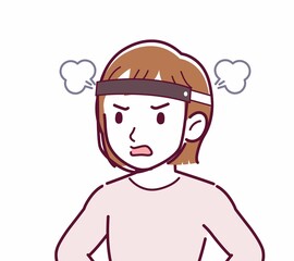 Girl in pink long sleeves