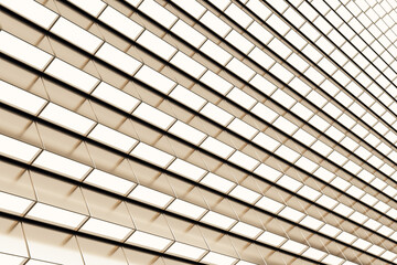 Abstract stairs golden pattern. Background and wallpaper design concept, 3d rendering