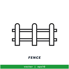 fence icon vector icon vector illustration simple design element