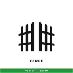 fence icon vector icon vector illustration simple design element