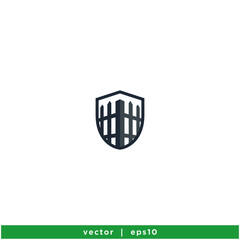 fence icon vector icon vector illustration simple design element