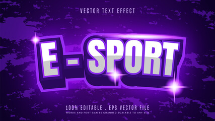 Esport text 3d text effect