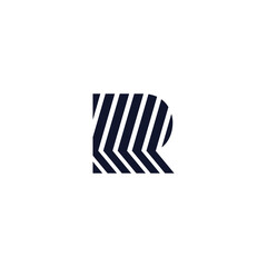 letter R logo. Vector design	