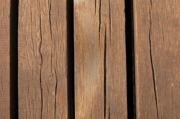 Fototapeta premium Banner of wooden texture background. Horizontal view.