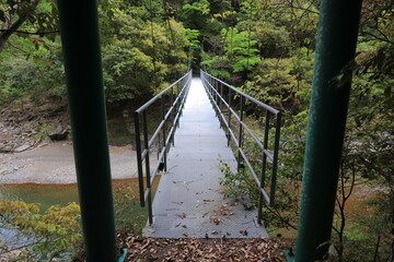 別府渓谷と吊り橋