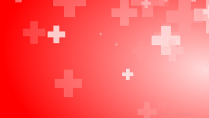 Fototapeta na wymiar Medical health red cross pattern healthcare background.