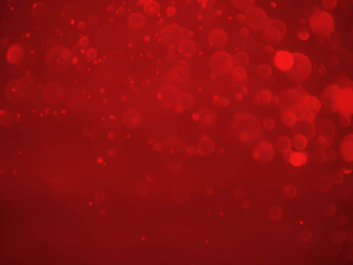 red bokeh background with soft blur bokeh light.
