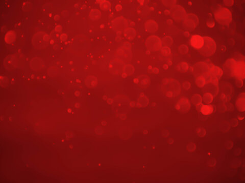 red bokeh background with soft blur bokeh light.