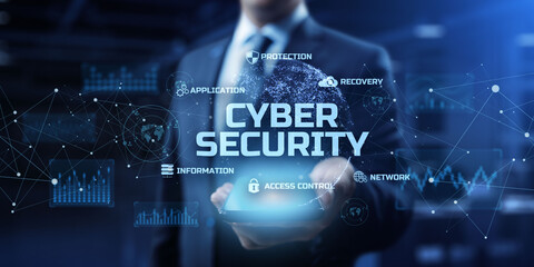 Cyber security. Information privacy. Data protection. Business internet technology concept