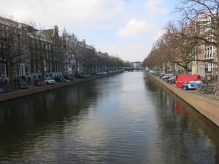 Obraz premium canal in amsterdam