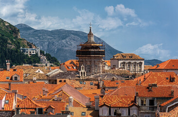Fototapeta na wymiar Old town Dubrovnik (view from city walls), Croatia