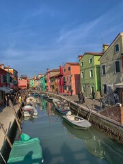 Fototapeta na wymiar Canal view of Murano Venice