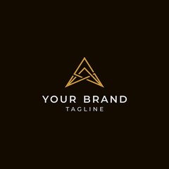 initial A logo design concept template. vector Logo