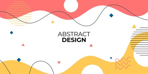 Fototapeta premium creative colorful abstract minimal background. Very suitable for banners, posters, social media posts, etc. Vector illustration