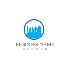 Fototapeta premium city skyline vector illustration template