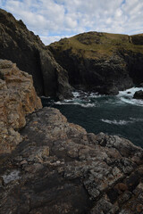 Fototapeta na wymiar Cliffs at Gurnard's Head Cornish Coast