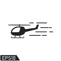 helicopter icon vector illustration logo template