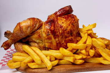 pollo y papas