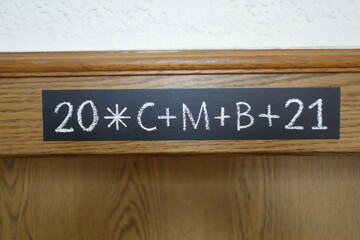 Epiphany door chalking (20â€¯+â€¯Câ€¯+â€¯Mâ€¯+â€¯Bâ€¯+â€¯21) - Christian Epiphanytide tradition
