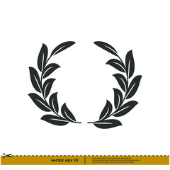 laurel wreath icon symbol