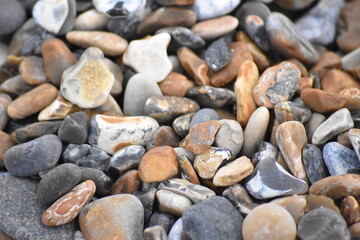 stones on the beach at Blakeney, UK