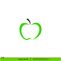 apple icon vector logo template