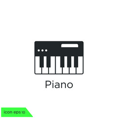 piano icon music symbol