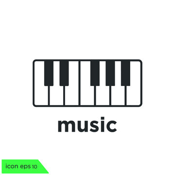 piano icon music symbol