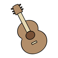 an acoustic guitar