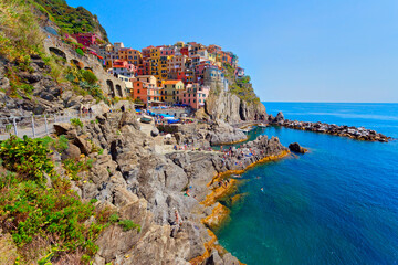 Fototapeta na wymiar Manarola, Cinque Terre, Italien