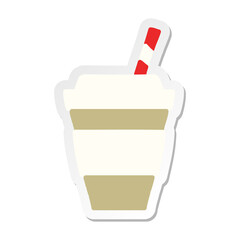 Obraz premium takeout coffee cup sticker