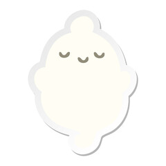 halloween ghost sticker