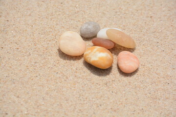 Fototapeta na wymiar Praia, pedras, equilíbrio, energia, paz
