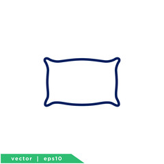 pillow icon simple logo template