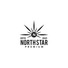 North star logo design template