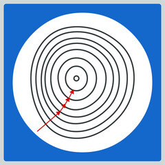 Vector illustration for Gradient Descent Algorithm EPS10