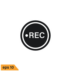 music icon record symbol simple design element