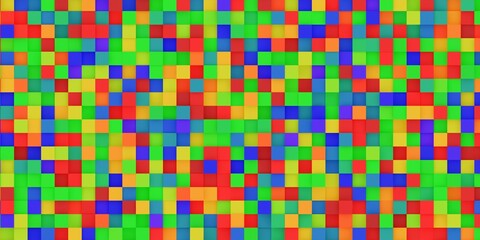 Rainbow or spectrum squares or cubes mosaic abstract background pattern geometrical design