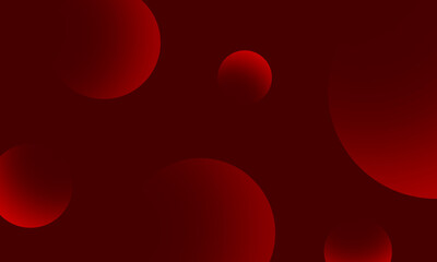 Red circles gradient on red dark abstract background. Modern graphic design element.