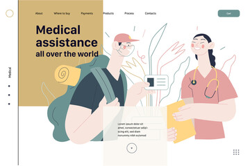 Medical insurance template - medical assistance all over the world