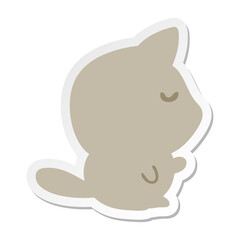 cute little cat sticker