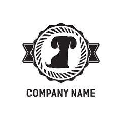 Retro pet care labels, badges and design elements