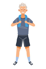 grandfather practicing sport