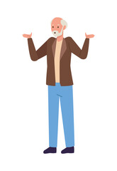 grandfather standing character