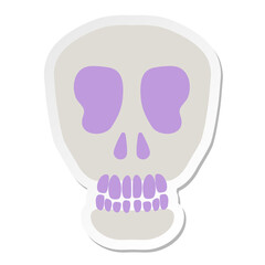 Spooky Skull sticker