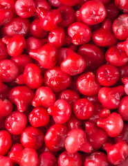 jambu or rose apple, bell-like shape fruit also called bell fruit or wax apple, shot in full frame,sri lanka juicy fruits texture, background