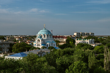 Fototapeta na wymiar Cathedral of St. Nicholas Wonderworker in Yevpatoria on the Peninsula Crimea